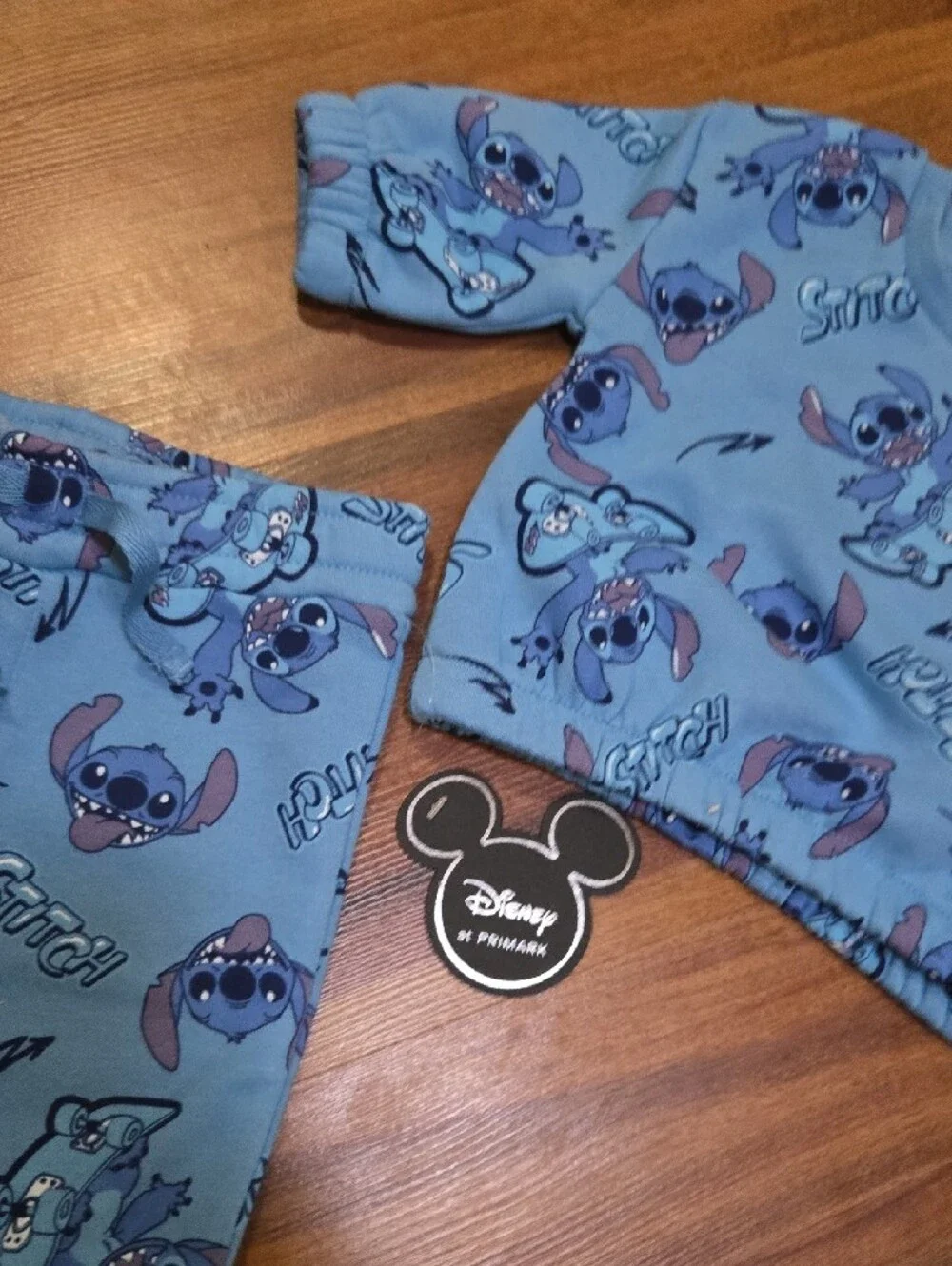 Disney Blue Stitch Kids Pajama Set Baby Boy 0 3 Months Nwt
